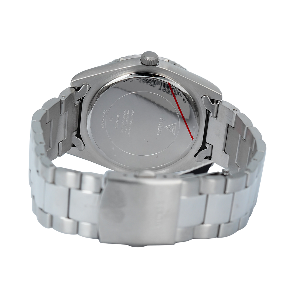 Guess Connoisseur Blue Dial Silver Steel Strap Watch for Men - GW0265G7 Buy Now By Guess