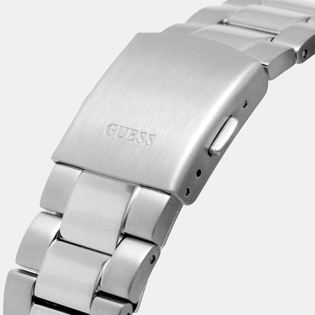 Guess Connoisseur Blue Dial Silver Steel Strap Watch for Men - GW0265G7 Buy Now By Guess