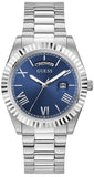 Guess Connoisseur Blue Dial Silver Steel Strap Watch for Men - GW0265G7 Buy Now By Guess