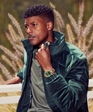 Guess Connoisseur Green Dial Two Tone Steel Strap Watch for Men - GW0265G8 Buy Now By Guess