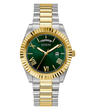 Guess Connoisseur Green Dial Two Tone Steel Strap Watch for Men - GW0265G8 Buy Now By Guess