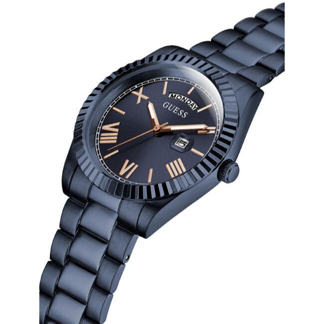 Guess Connoisseur Quartz Blue Dial Blue Steel Strap Watch For Men - GW0265G9 Buy Now By Guess