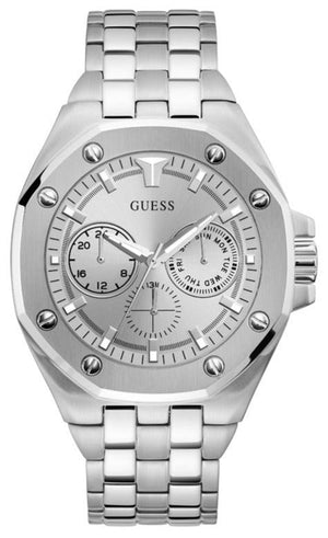 Guess Analog Quartz Silver Dial Silver Steel Strap Watch For Men - U0377G1 Buy Now By Guess