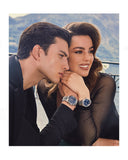 Guess Luna Diamonds Blue Dial Silver Steel Strap Watch for Women - GW0307L1 Buy Now By Guess