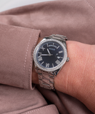 Guess Luna Diamonds Blue Dial Silver Steel Strap Watch for Women - GW0307L1 Buy Now By Guess