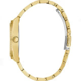 Guess Solstice Diamonds Gold Dial Gold Steel Strap Watch for Women - GW0403L2 Buy Now By Guess