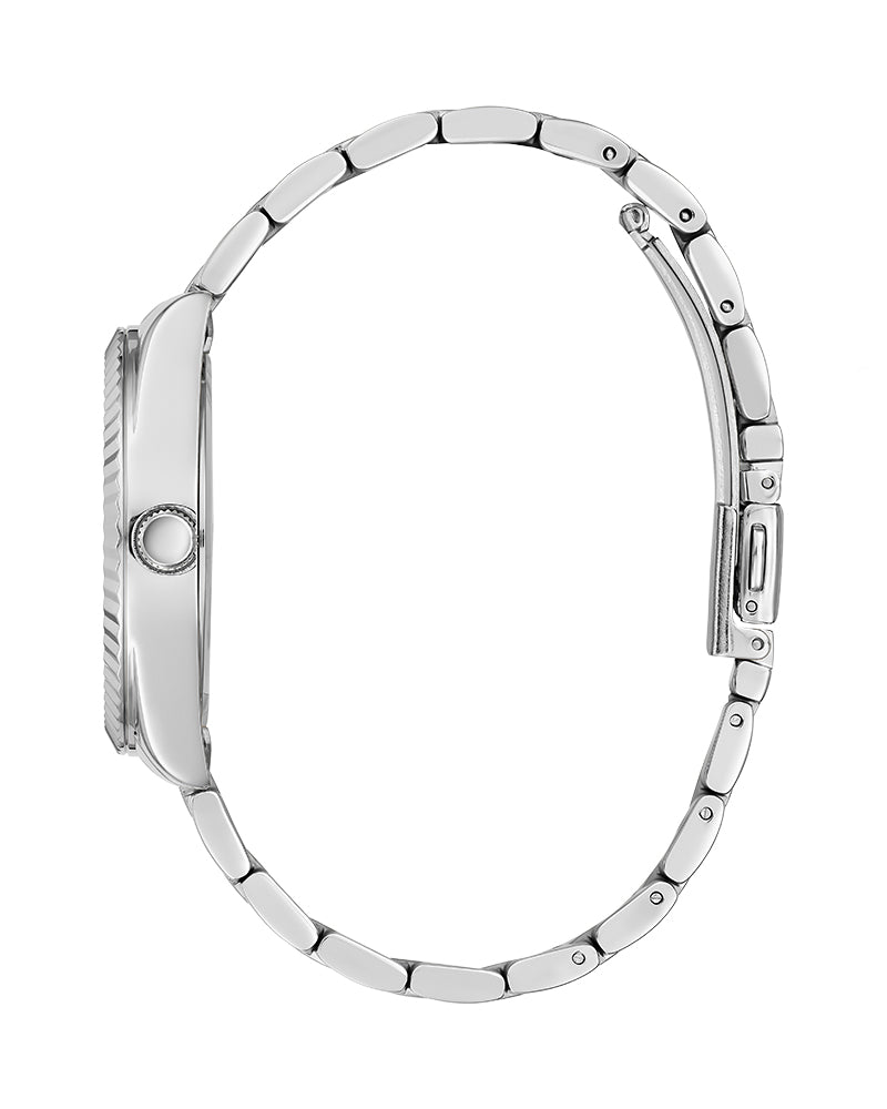 Guess Luna Silver Dial Silver Steel Strap Watch for Women - GW0308L1 Buy Now By Guess