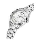 Guess Luna Silver Dial Silver Steel Strap Watch for Women - GW0308L1 Buy Now By Guess