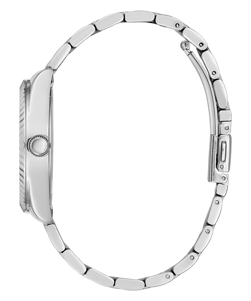 Guess Luna Quartz Blue Dial Silver Steel Strap Watch For Women - GW0308L4 Buy Now By Guess