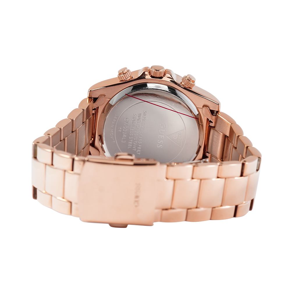Guess Eclipse Rose Gold Dial Rose Gold Steel Strap Watch for Women - GW0314L3 Buy Now By Guess