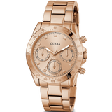 Guess Eclipse Rose Gold Dial Rose Gold Steel Strap Watch for Women - GW0314L3 Buy Now By Guess