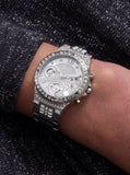 Guess Moonlight Multi Function Diamonds Silver Dial Silver Steel Strap Watch for Women - GW0320L1 Buy Now By Guess
