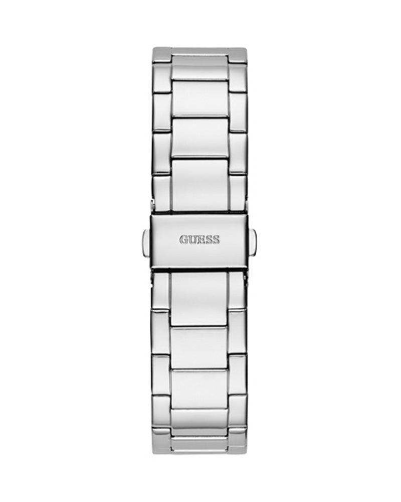 Guess Moonlight Multi Function Diamonds Silver Dial Silver Steel Strap Watch for Women - GW0320L1 Buy Now By Guess
