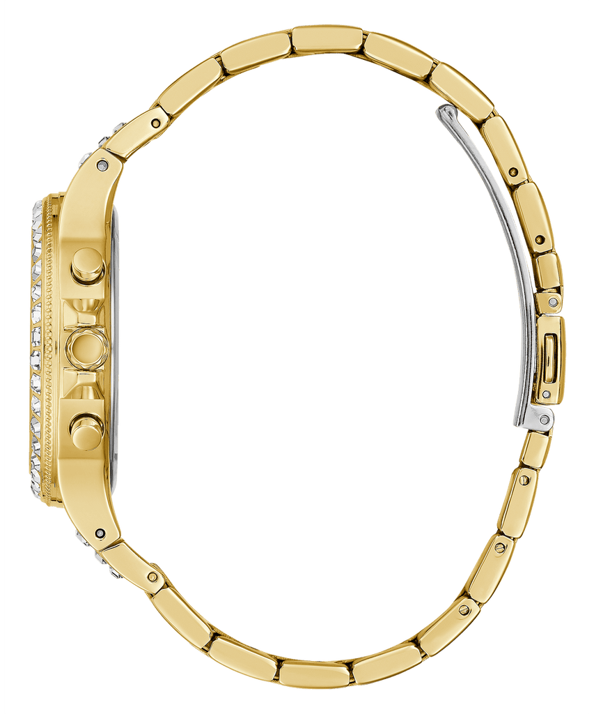 Guess Moonlight Diamonds Gold Dial Gold Steel Strap Watch for Women - GW0320L5 Buy Now By Guess
