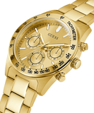 Guess Analog Chronograph Gold Dial Gold Steel Strap Watch for Men - GW0329G3 Buy Now By Guess