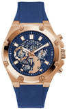 Guess Third Gear Analog Blue Dial Blue Rubber Strap Watch for Men - GW0334G3 Buy Now By Guess