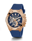 Guess Third Gear Analog Blue Dial Blue Rubber Strap Watch for Men - GW0334G3 Buy Now By Guess
