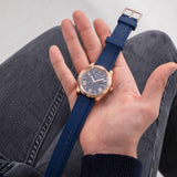 Guess Connoisseur Blue Dial Blue Silicone Strap Watch For Men - GW0335G2 Buy Now By Guess