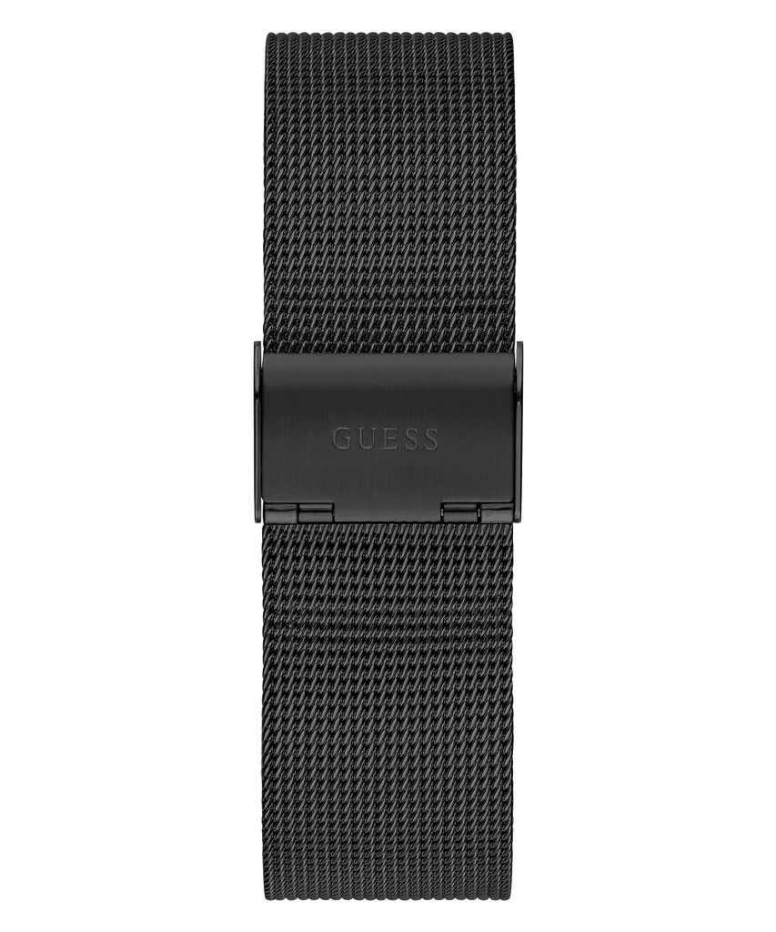 Guess Diamonds Black Dial Black Mesh Strap Watch for Men - W0298G1 Buy Now By Guess