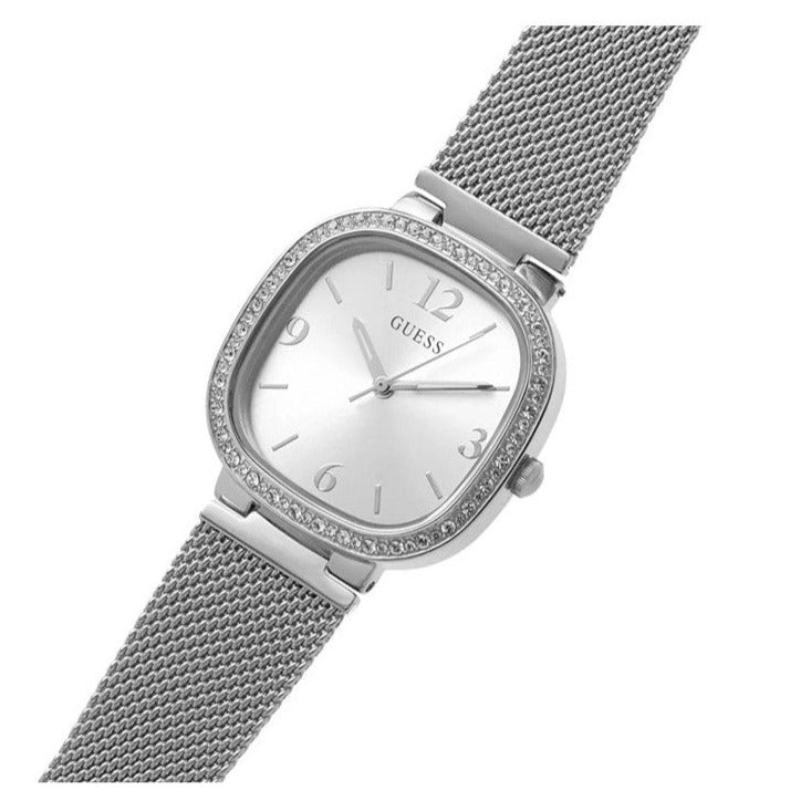 Guess Tapestry Diamonds Silver Dial Silver Mesh Bracelet Watch for Women - GW0354L1 Buy Now By Guess