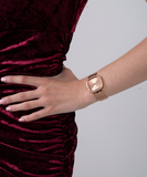 Guess Tapestry Diamonds Rose Gold Dial Rose Gold Mesh Bracelet Watch for Women - GW0354L3 Buy Now By Guess