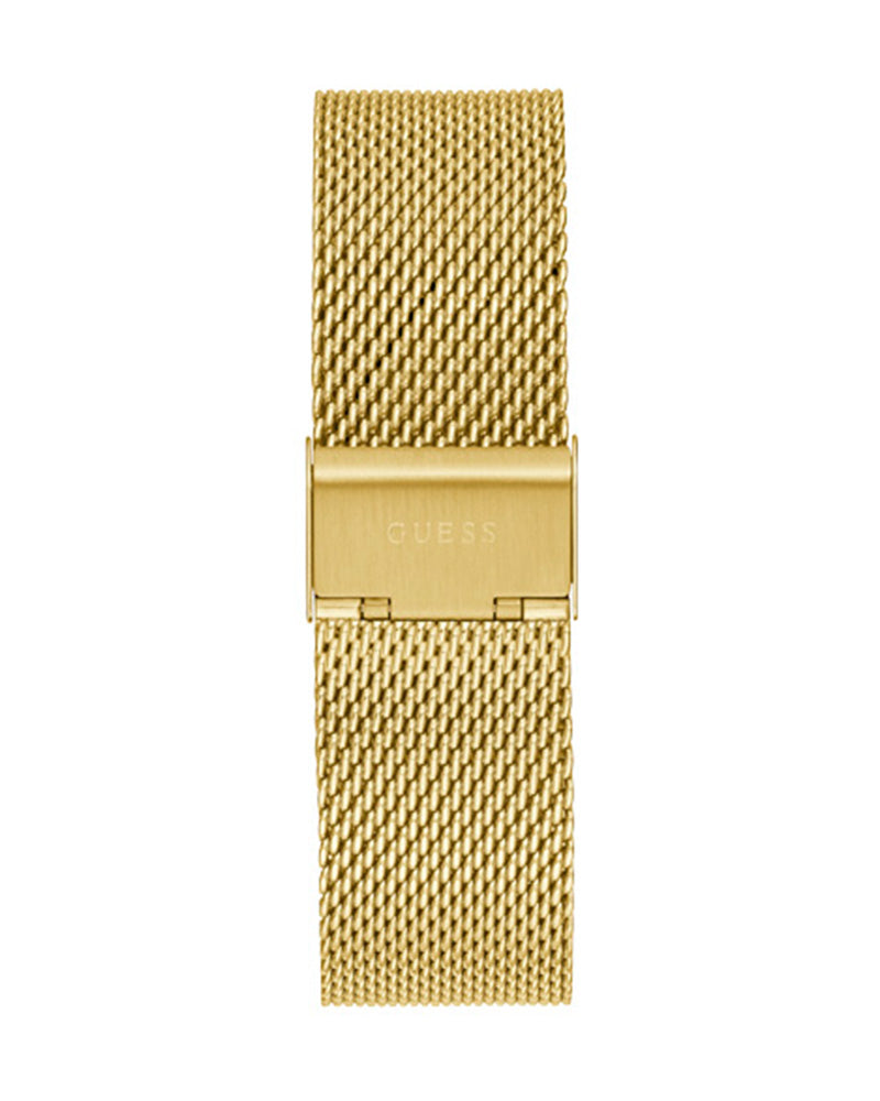 Guess Tailor Multifunction Gold Dial Gold Mesh Bracelet Watch for Men - GW0368G2 Buy Now By Guess