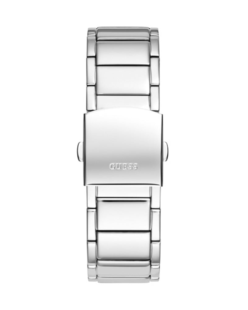 Guess Phoenix Black Dial Silver Steel Strap Watch for Men - GW0387G1 Buy Now By Guess