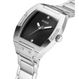 Guess Phoenix Black Dial Silver Steel Strap Watch for Men - GW0387G1 Buy Now By Guess