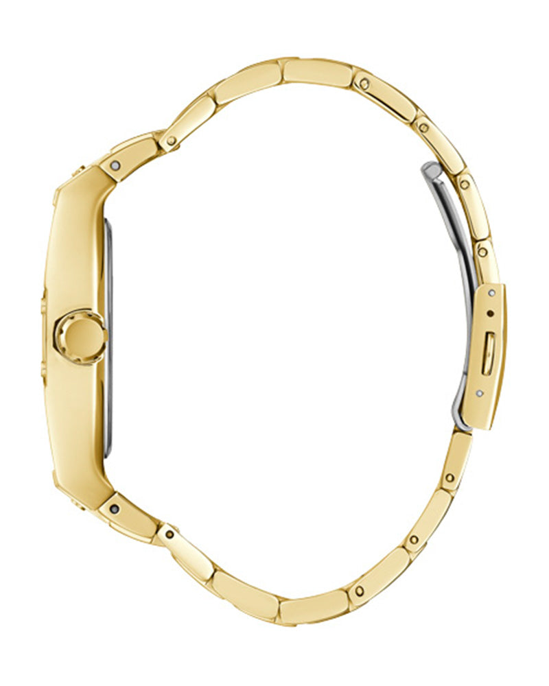 Guess Phoenix Black Dial Gold Steel Strap Watch for Men - GW0387G2 Buy Now By Guess