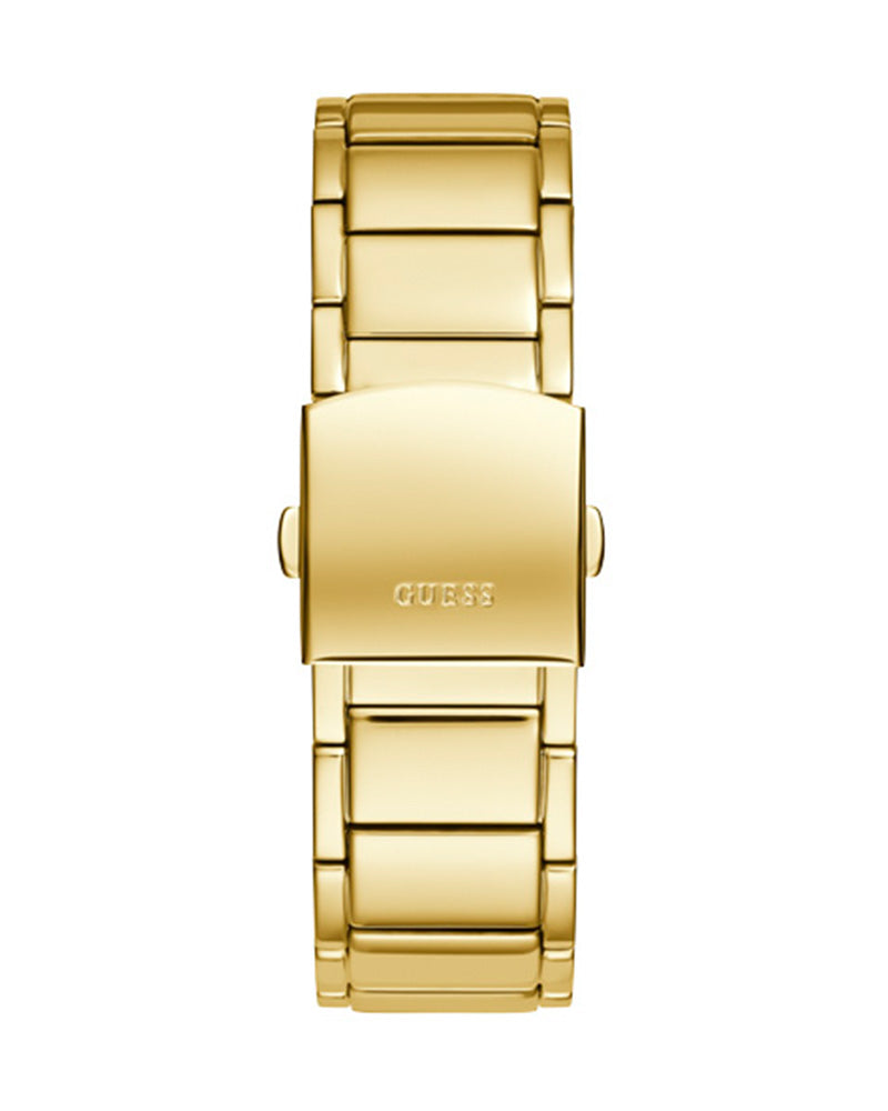 Guess Phoenix Black Dial Gold Steel Strap Watch for Men - GW0387G2 Buy Now By Guess