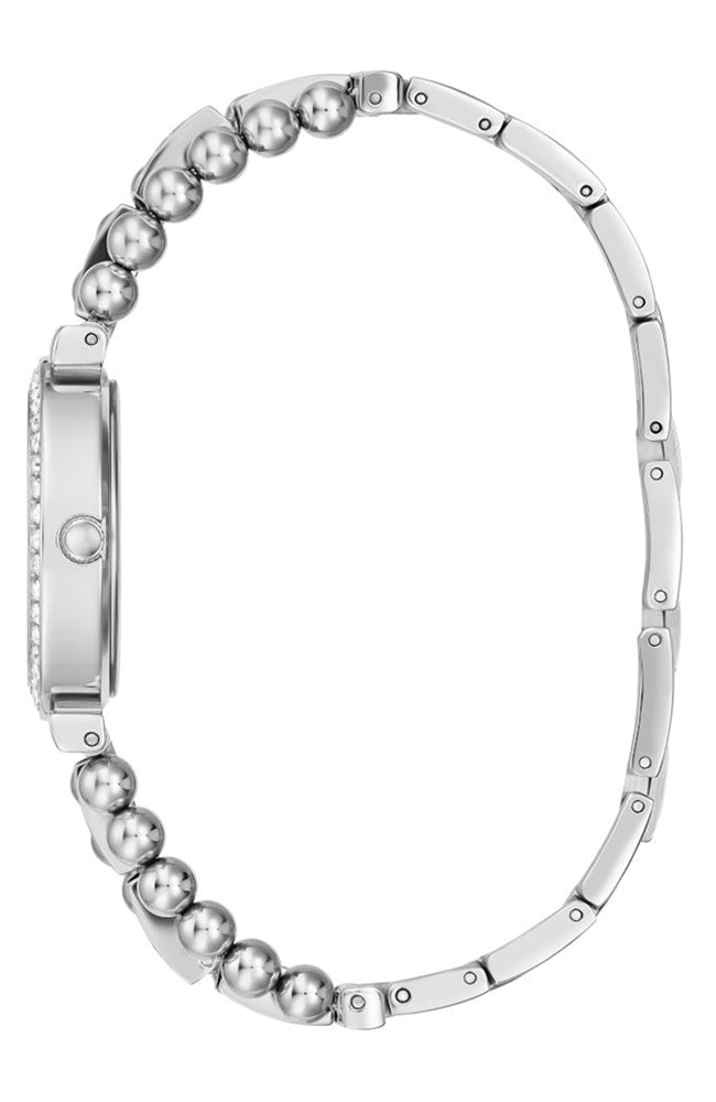 Guess Gala Diamonds Silver Dial Silver Steel Strap Watch for Women - GW0401L1 Buy Now By Guess