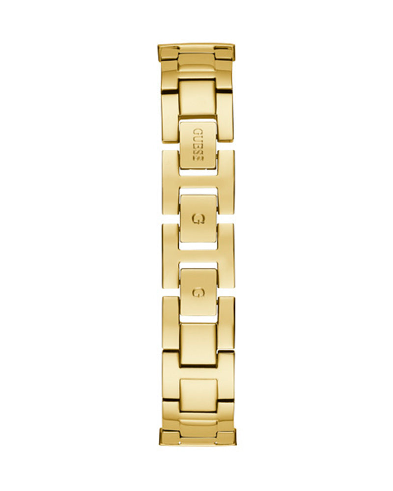 Guess Gala Diamonds Gold Dial Gold Steel Strap Watch for Women - GW0401L2 Buy Now By Guess
