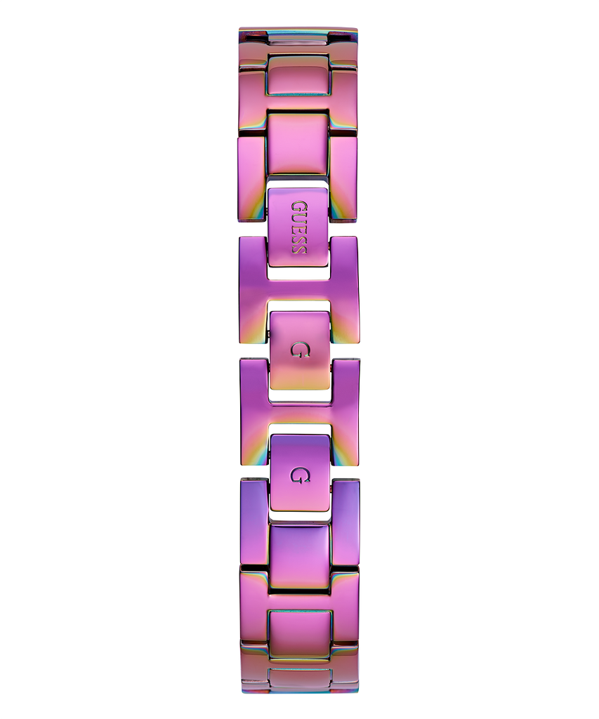 Guess Intricate Iridescent Crystals Purple Dial Purple Steel Strap Watch for Women - GW0401L4 Buy Now By Guess