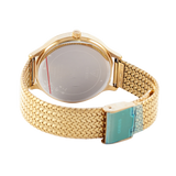 Guess Soiree Diamonds Gold Dial Gold Mesh Bracelet Watch for Women - GW0402L2 Buy Now By Guess