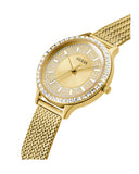 Guess Soiree Diamonds Gold Dial Gold Mesh Bracelet Watch for Women - GW0402L2 Buy Now By Guess