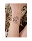 Guess Soiree Diamonds Rose Gold Dial Rose Gold Mesh Bracelet Watch for Women - GW0402L3 Buy Now By Guess