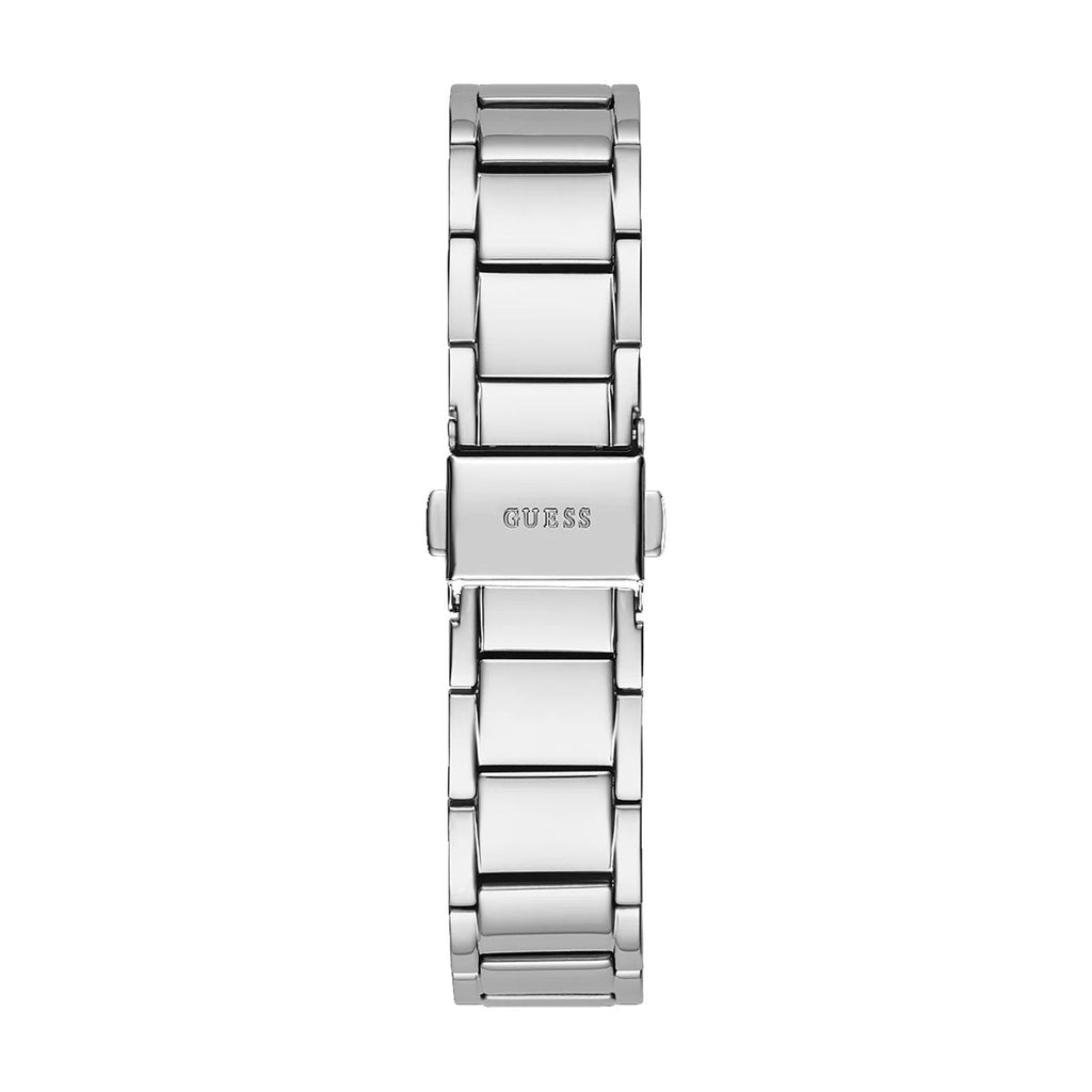 Guess Solstice Diamonds Silver Dial Silver Steel Strap Watch for Women - GW0403L1 Buy Now By Guess