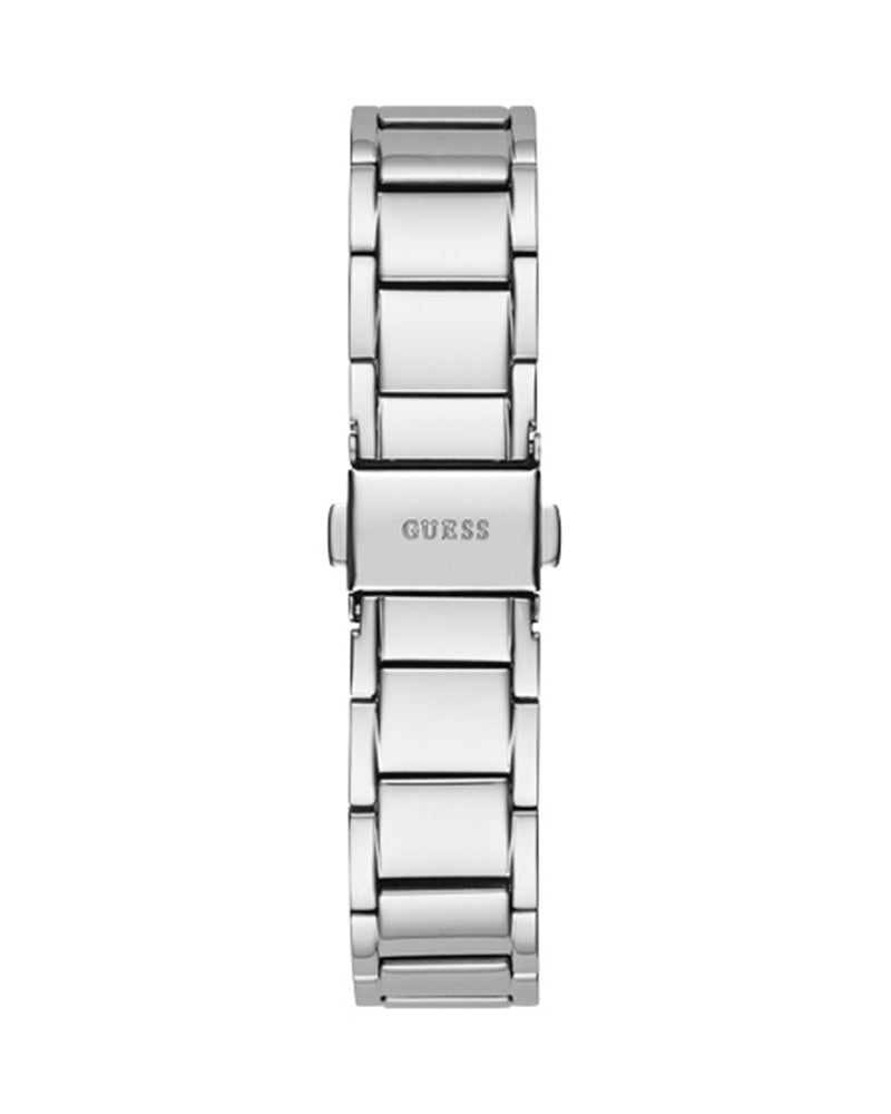 Guess Solstice Diamonds Silver Dial Silver Steel Strap Watch for Women - GW0403L1 Buy Now By Guess