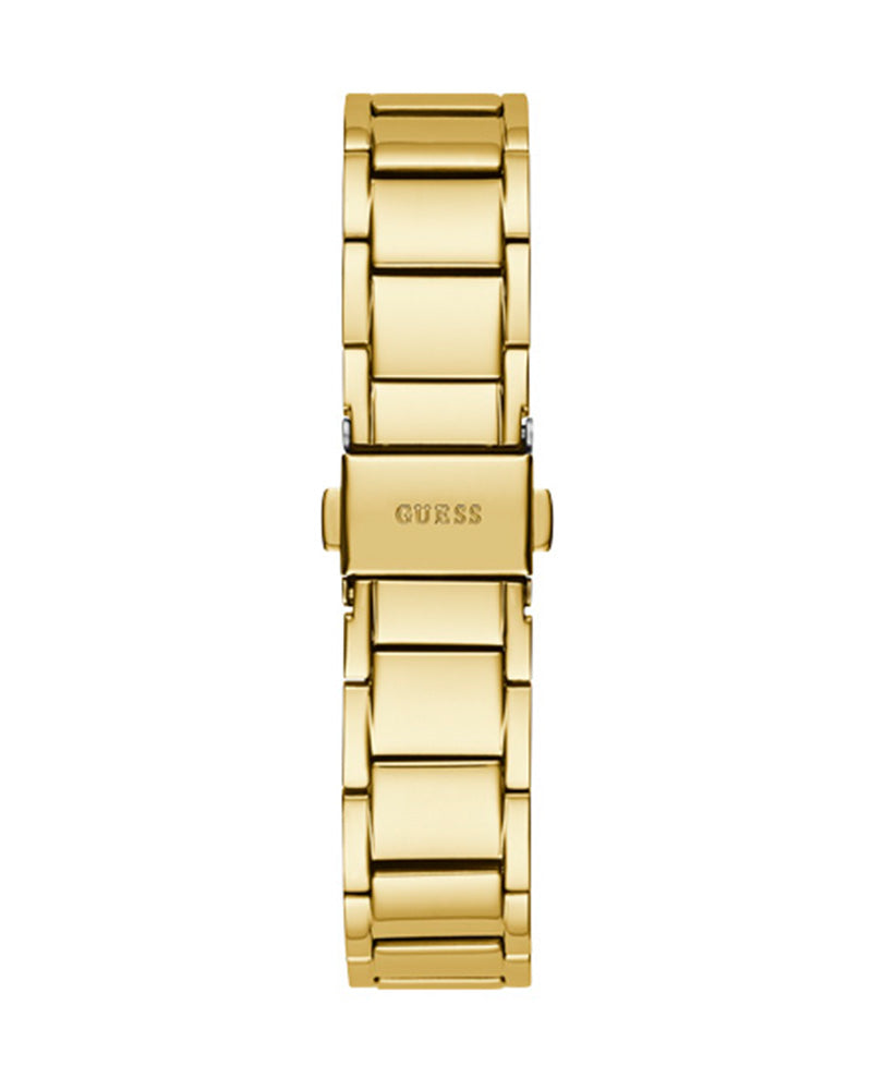 Guess Solstice Diamonds Gold Dial Gold Steel Strap Watch for Women - GW0403L2 Buy Now By Guess