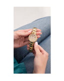 Guess Solstice Diamonds Gold Dial Gold Steel Strap Watch for Women - GW0403L2 Buy Now By Guess