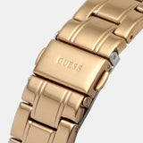 Guess Glitter Diamonds Pink Dial Rose Gold Steel Strap Watch for Women - GW0405L3 Buy Now By Guess