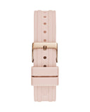 Guess Heiress Diamonds Rose Gold Dial Pink Rubber Strap Watch for Women - GW0407L3 Buy Now By Guess