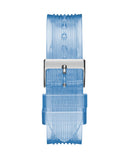 Guess Athena Active Life Clear White Dial Blue Rubber Strap Watch for Women - GW0409L1 Buy Now By Guess