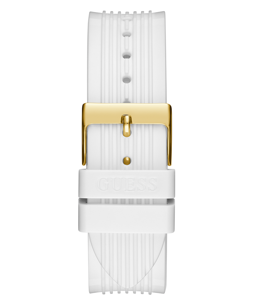 Guess Athena White Dial White Rubber Strap Watch for Women - GW0409L2 Buy Now By Guess