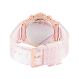 Guess Athena Rose Gold Dial Rose Gold Rubber Strap Watch for Women - GW0409L3 Buy Now By Guess