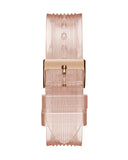 Guess Athena Rose Gold Dial Rose Gold Rubber Strap Watch for Women - GW0409L3 Buy Now By Guess