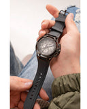 Guess Matrix Multifunction Grey Dial Grey Rubber Strap Watch for Men - GW0423G3 Buy Now By Guess