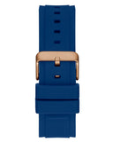 Guess Matrix Multifunction Blue Dial Blue Rubber Strap Watch for Men - GW0423G4 Buy Now By Guess