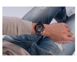 Guess Matrix Multifunction Blue Dial Blue Rubber Strap Watch for Men - GW0423G4 Buy Now By Guess