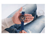 Guess Matrix Multifunction Blue Dial Blue Rubber Strap Watch for Men - GW0423G4 Buy Now By Guess